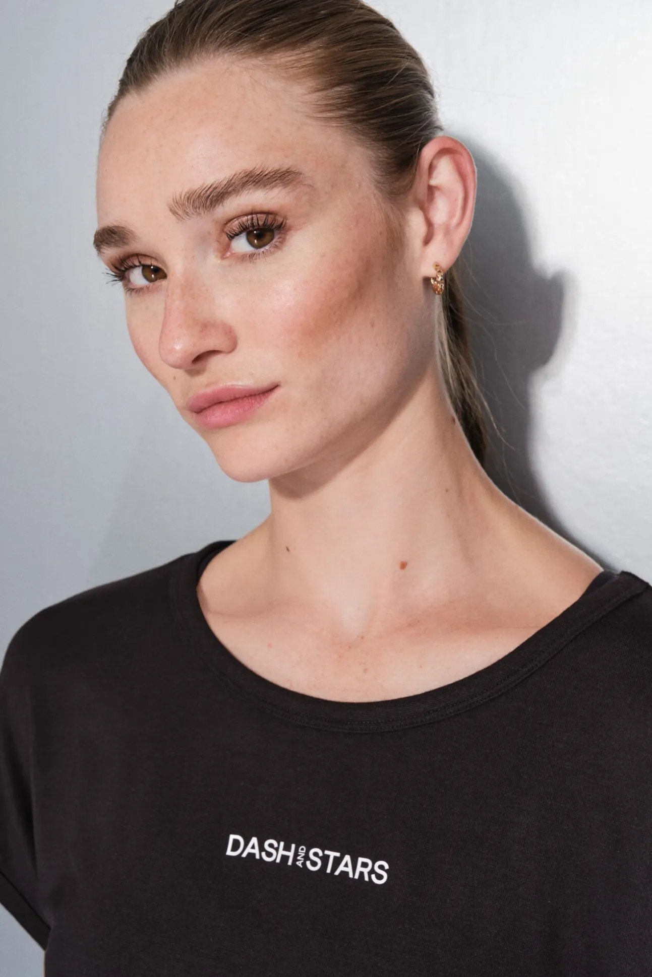 Camiseta tejido extra suave negra