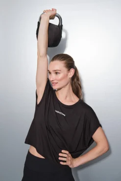 Camiseta tejido extra suave negra