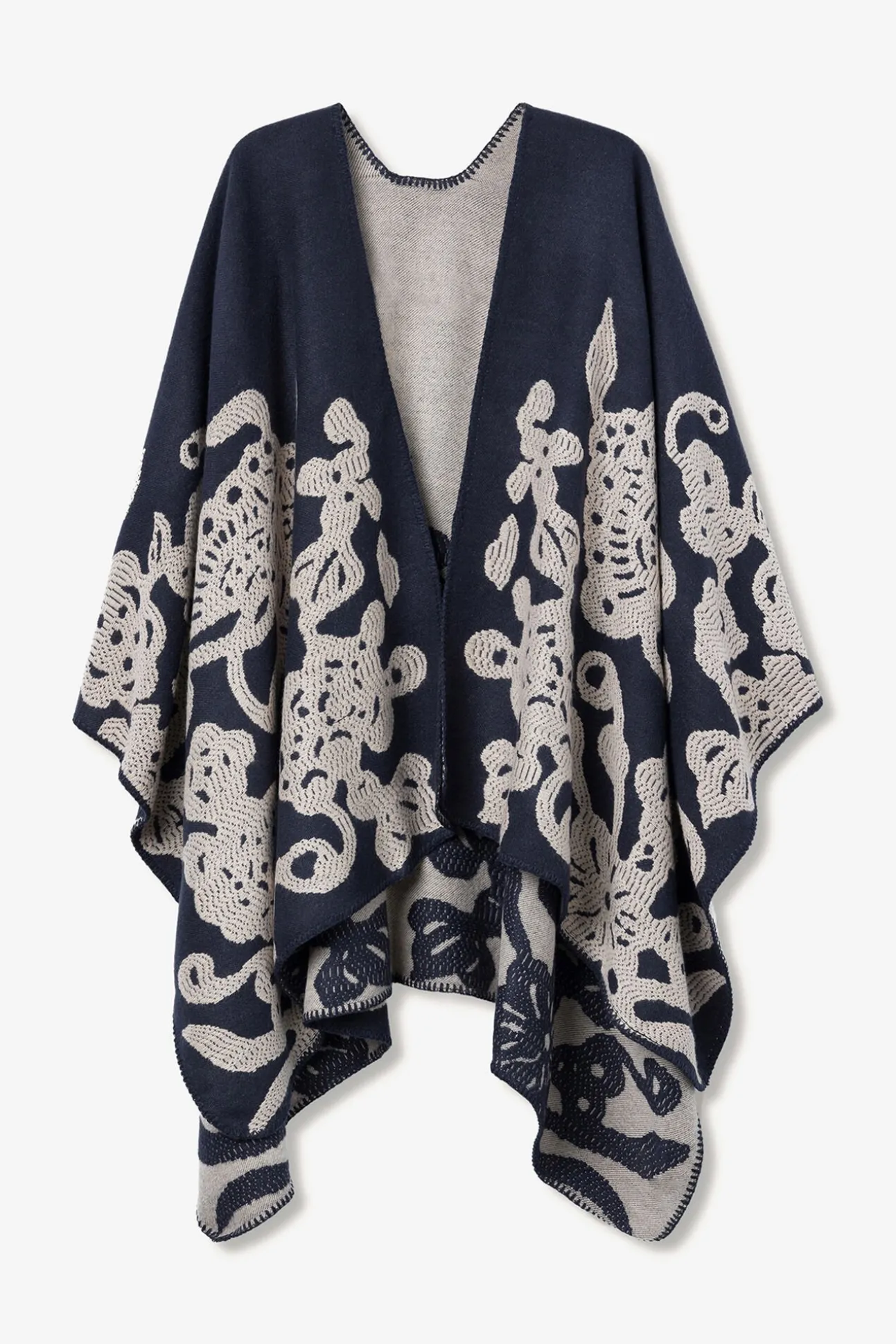 Capa Bicolor Bordada