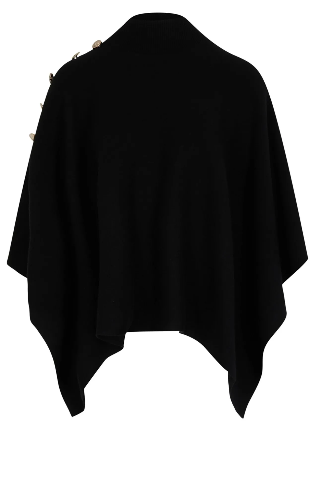 Capa con cuello alto