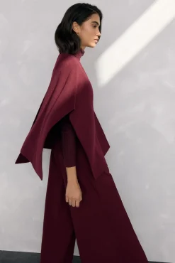 Capa de lana de doble faz traspasada