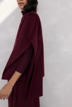 Capa de lana de doble faz traspasada