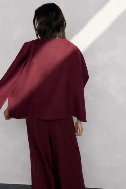 Capa de lana de doble faz traspasada