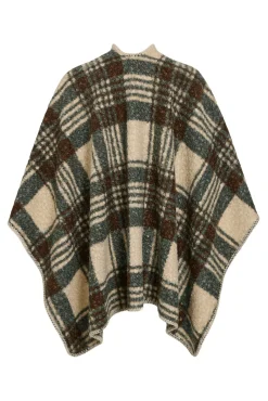 Capa poncho de cuadros