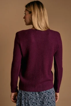 Cardigan berenjena Gimone