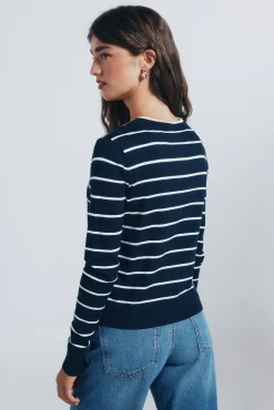 Cardigan botones cuello redondo viscosa