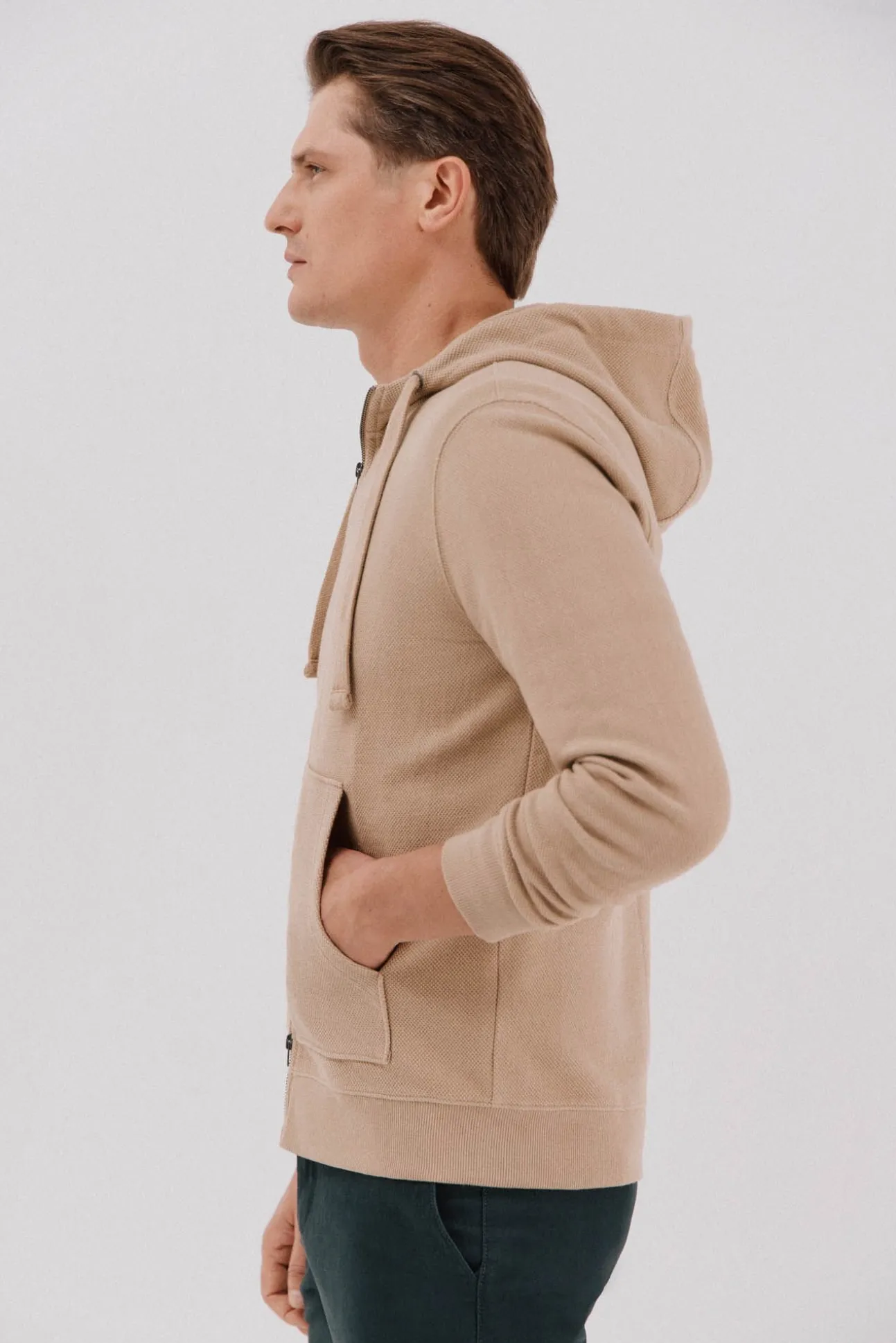 Cardigan con capucha