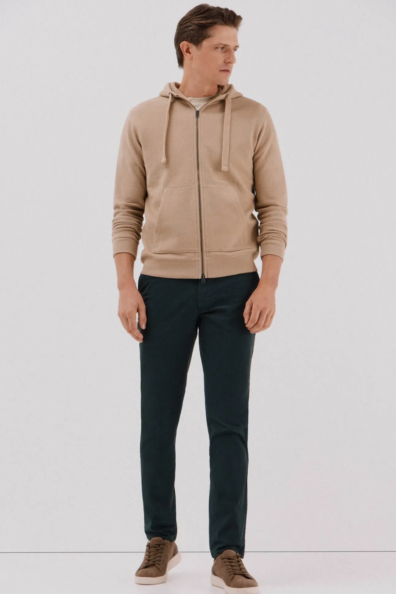 Cardigan con capucha