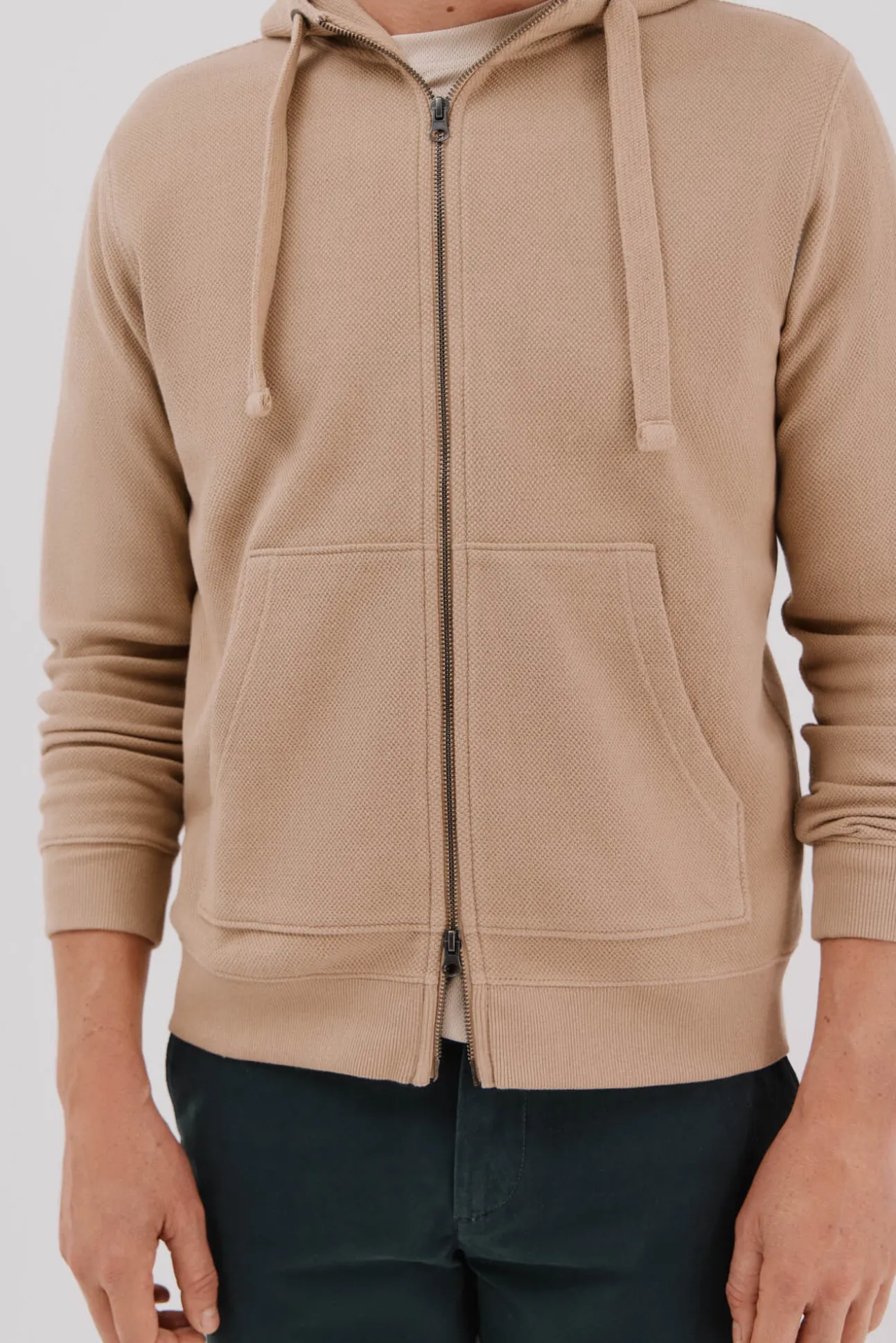 Cardigan con capucha