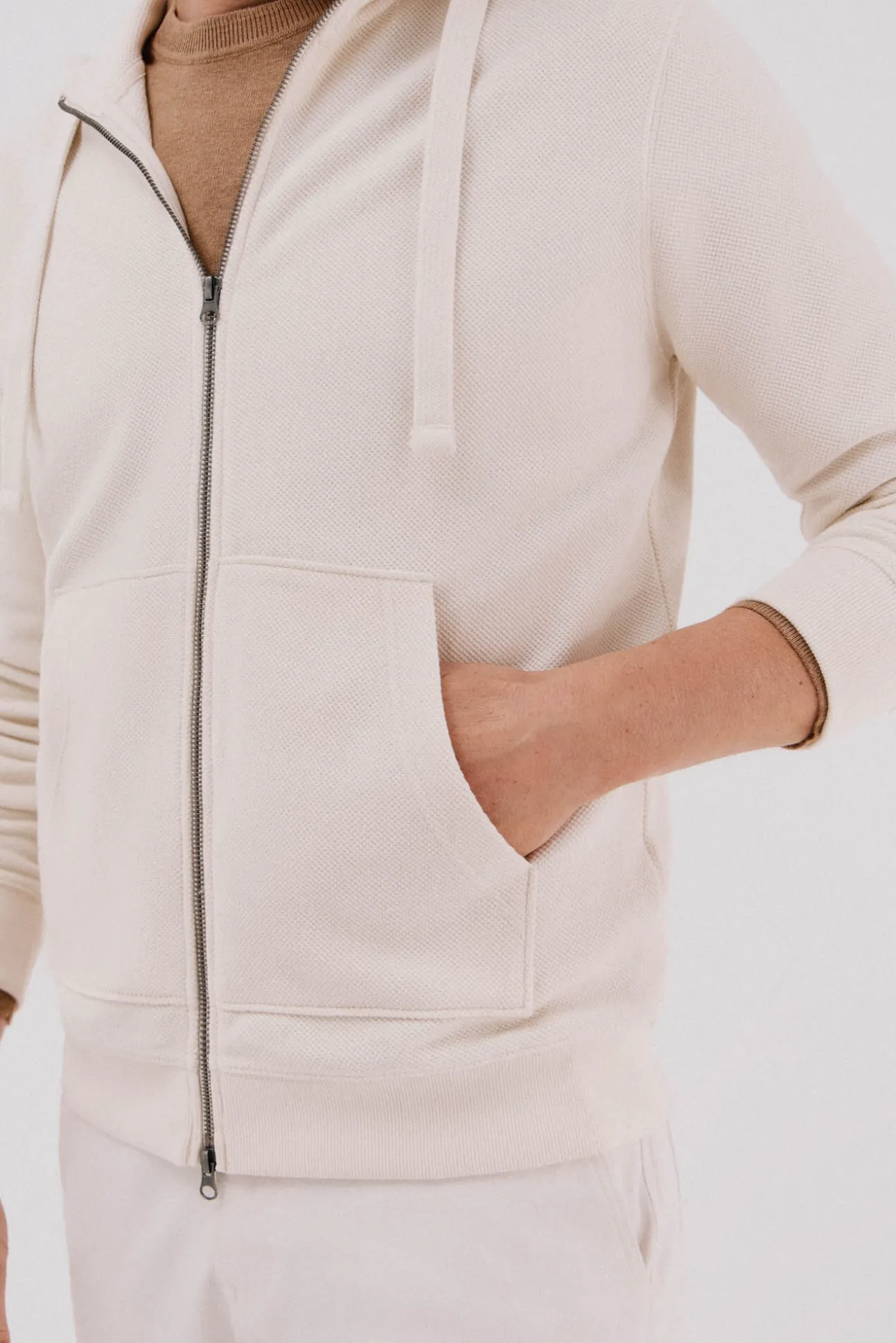 Cardigan con capucha