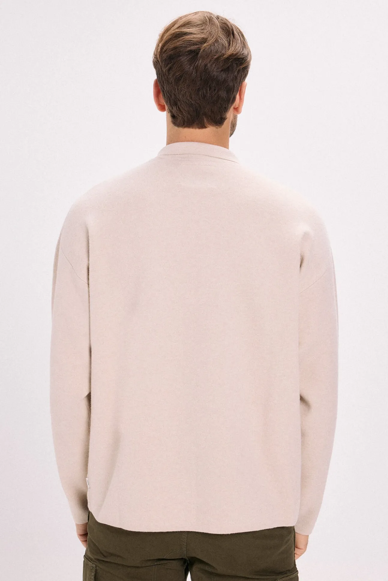 Cardigan de punto cremallera