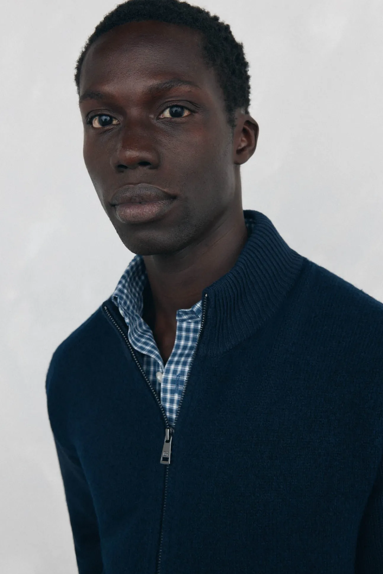 Cardigan premium navideño algodón cierre cremallera