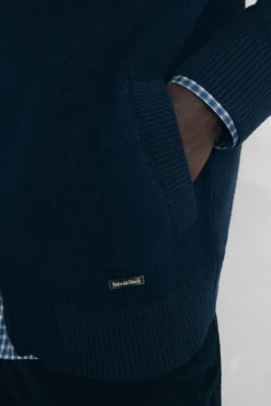 Cardigan premium navideño algodón cierre cremallera