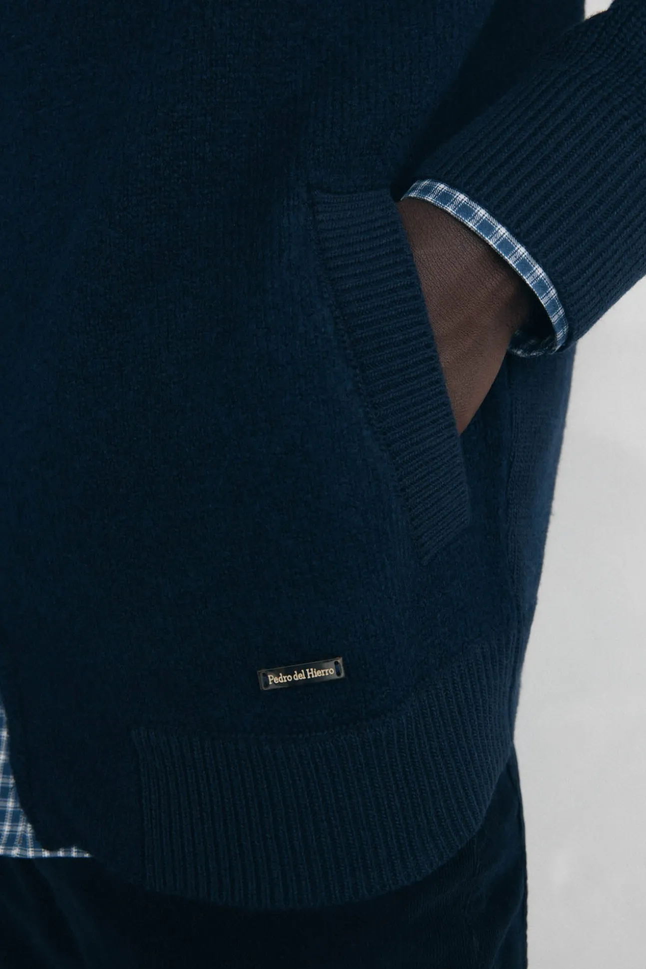 Cardigan premium navideño algodón cierre cremallera