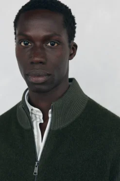 Cardigan premium navideño algodón cierre cremallera