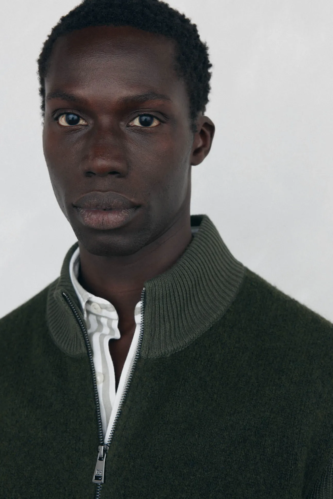 Cardigan premium navideño algodón cierre cremallera