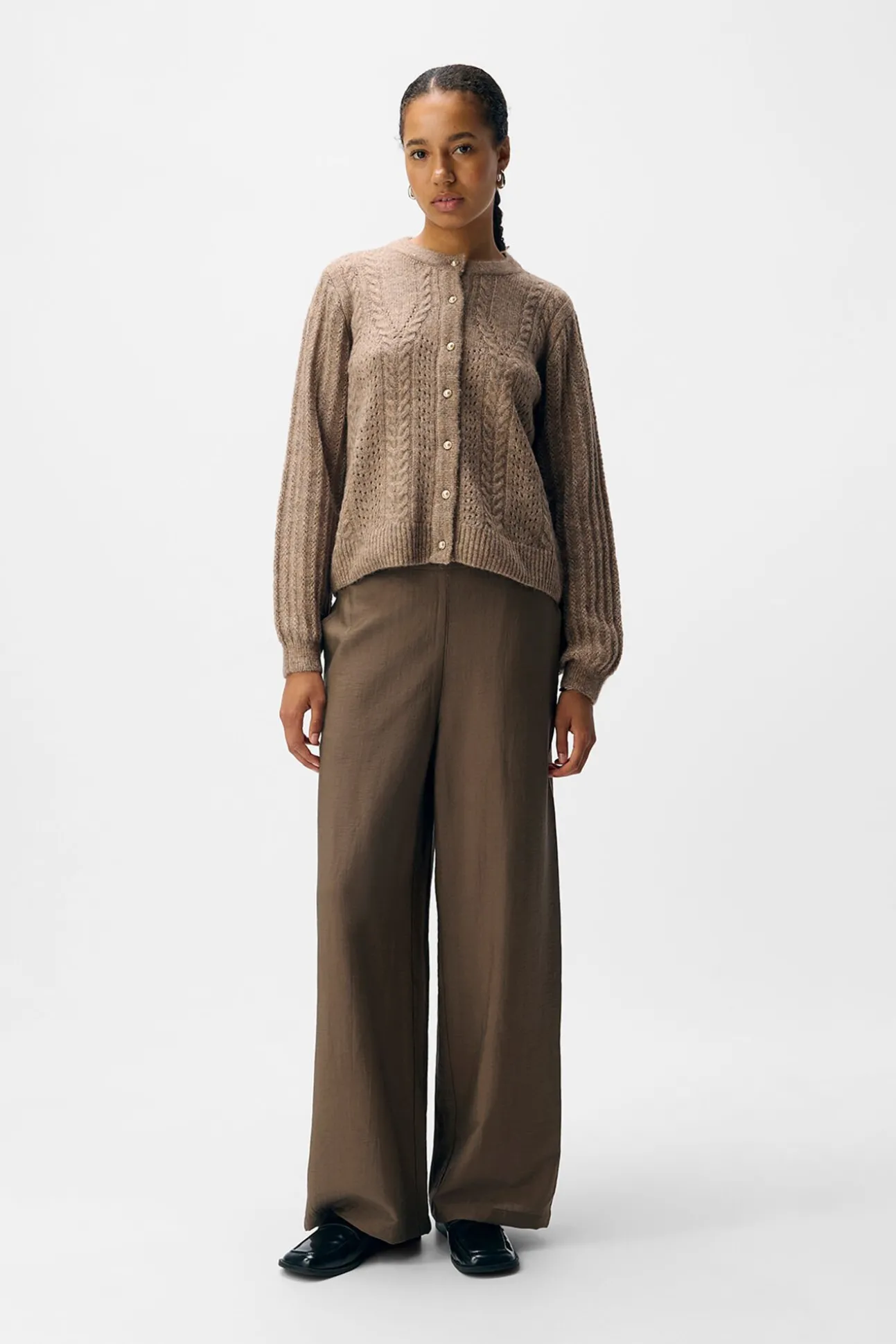 Cardigan punto calado