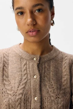 Cardigan punto calado