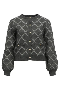 Cardigan punto rombos