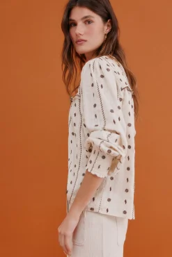 Catalina. Blusa con canesú