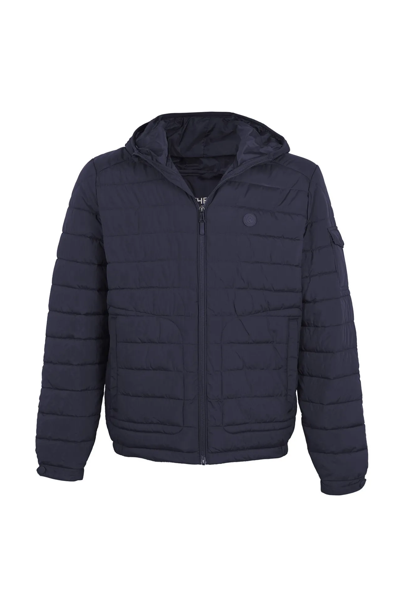 Cazadora acolchada ultralight con capucha