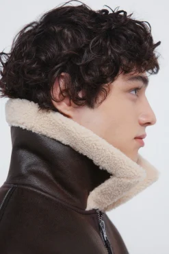 Cazadora aviador efecto ante doble faz