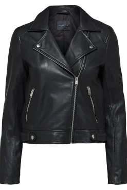 Cazadora Biker Cropped 100% piel.