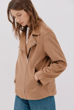 Cazadora biker efecto ante