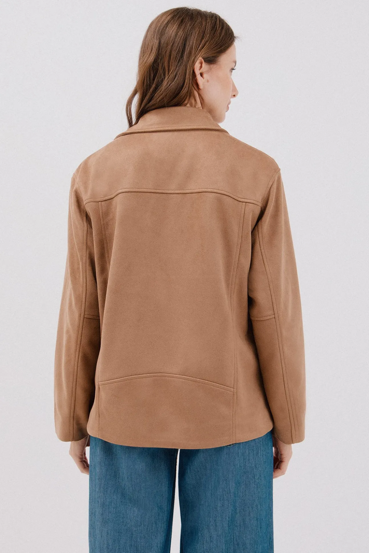 Cazadora biker efecto ante