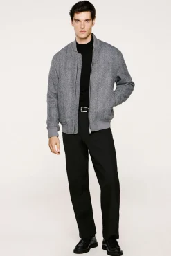 Cazadora bomber lana