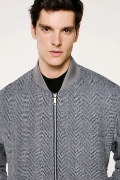 Cazadora bomber lana