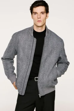 Cazadora bomber lana