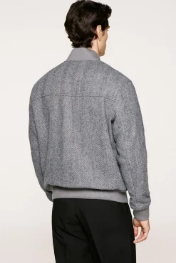 Cazadora bomber lana