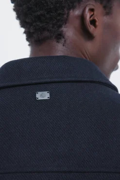 Cazadora camisera mezcla lana