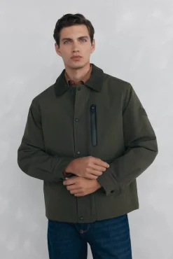 Cazadora con cuello pana