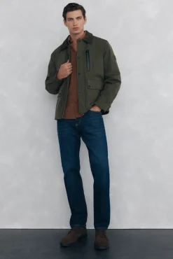 Cazadora con cuello pana