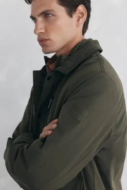 Cazadora con cuello pana