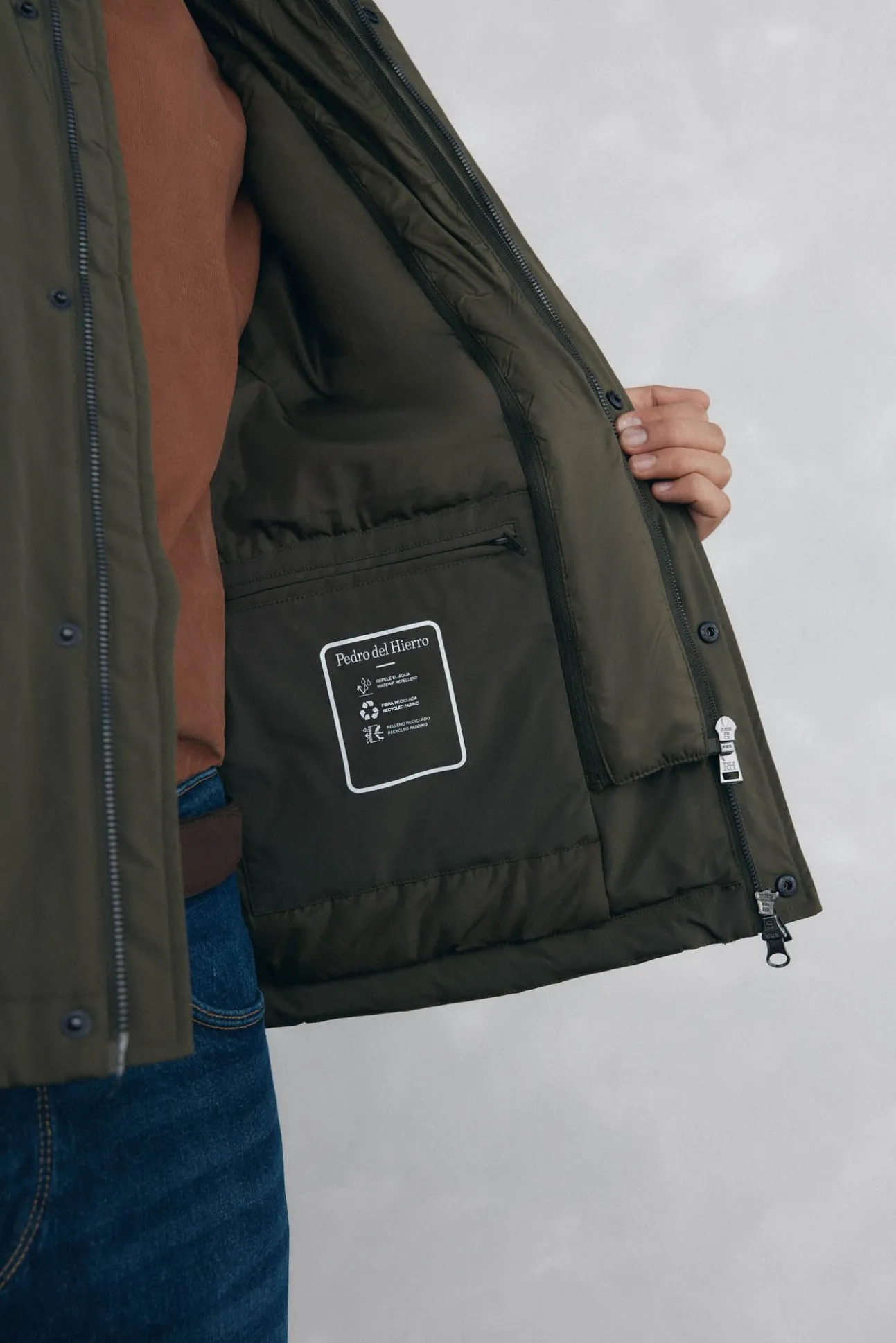 Cazadora con cuello pana