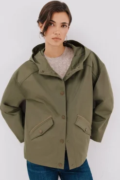 Cazadora corta botones automáticos