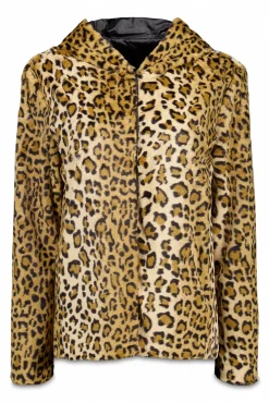 Cazadora corta reversible efecto pelo