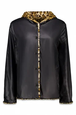 Cazadora corta reversible efecto pelo