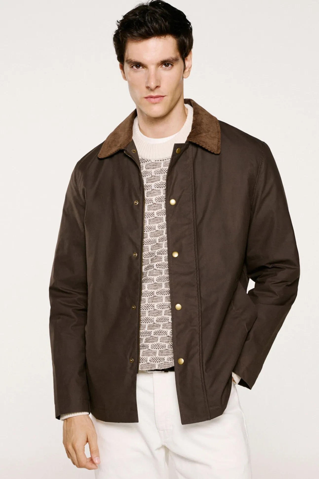 Cazadora cuello pana 100% algodón orgánico