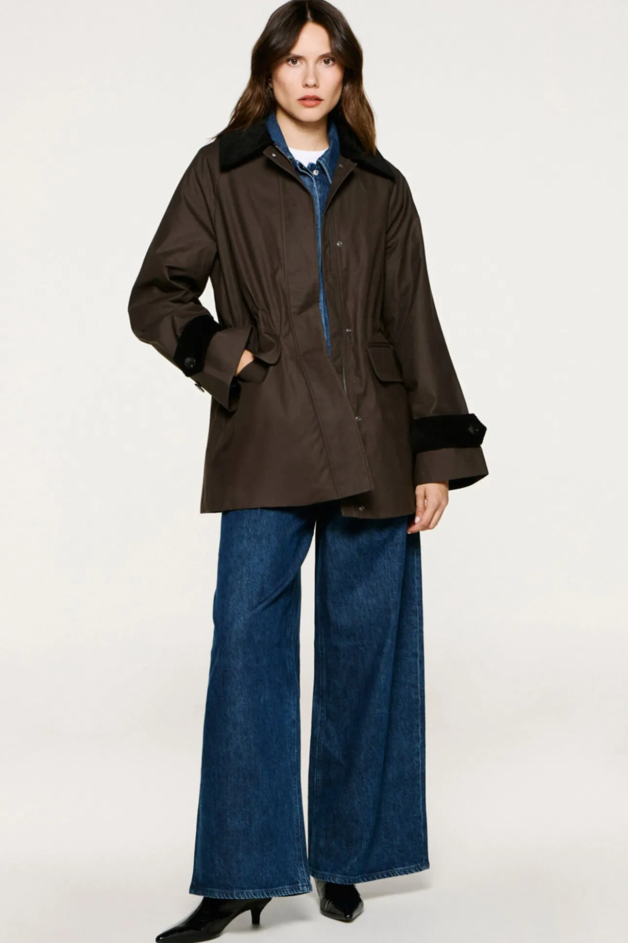 Cazadora cuello pana 100% algodón orgánico