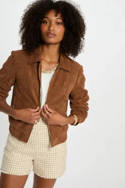 Cazadora de antelina