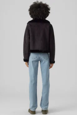 Cazadora de mujer de terciopelo con cremallera