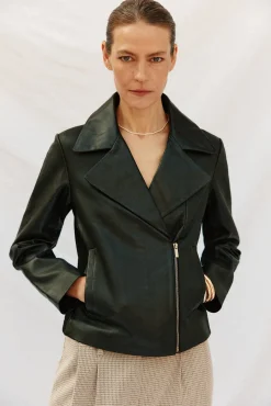 Cazadora de piel biker