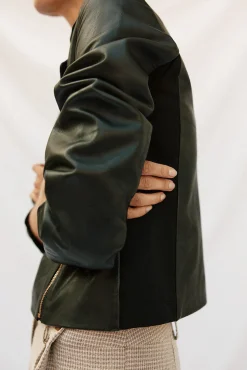 Cazadora de piel biker