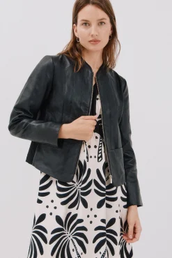 Cazadora de piel biker