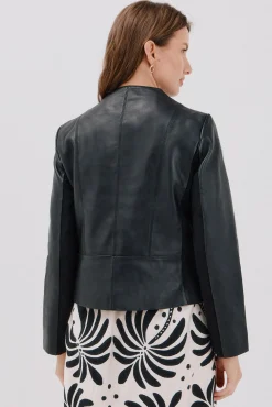 Cazadora de piel biker