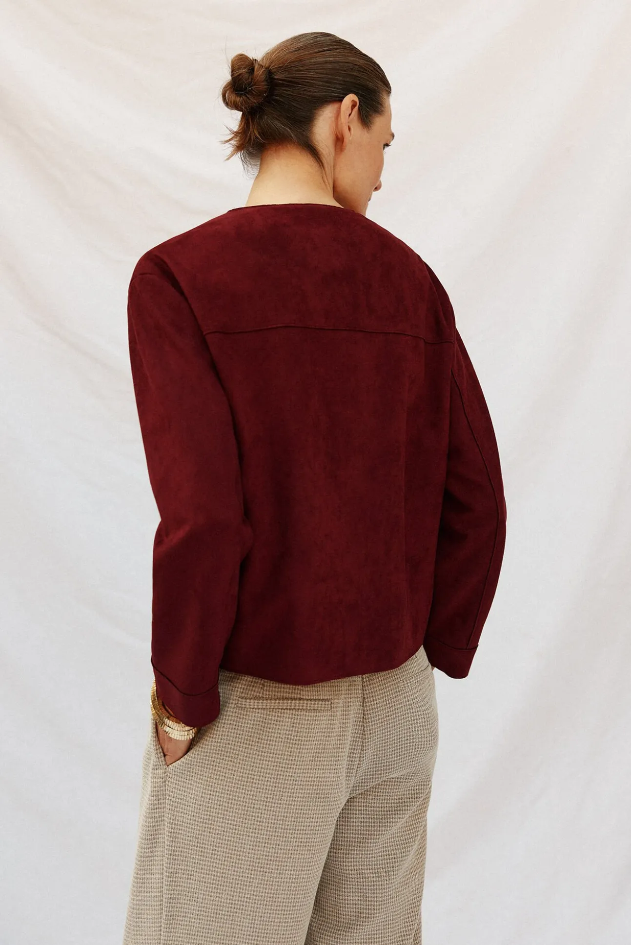 Cazadora efecto piel